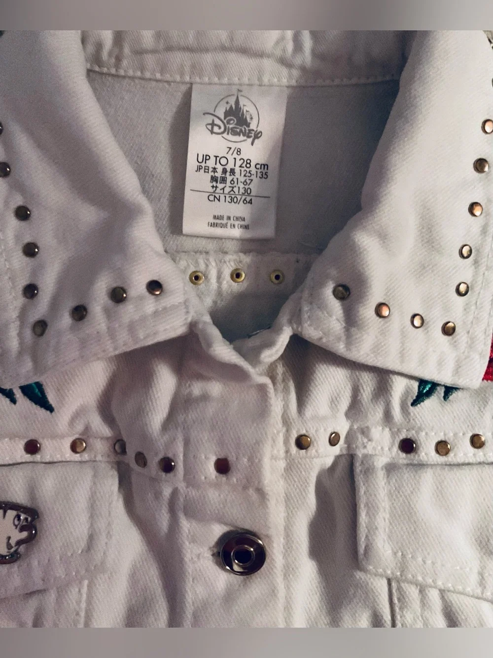 Disney Denim Jacket Belle from Beauty and The Beast